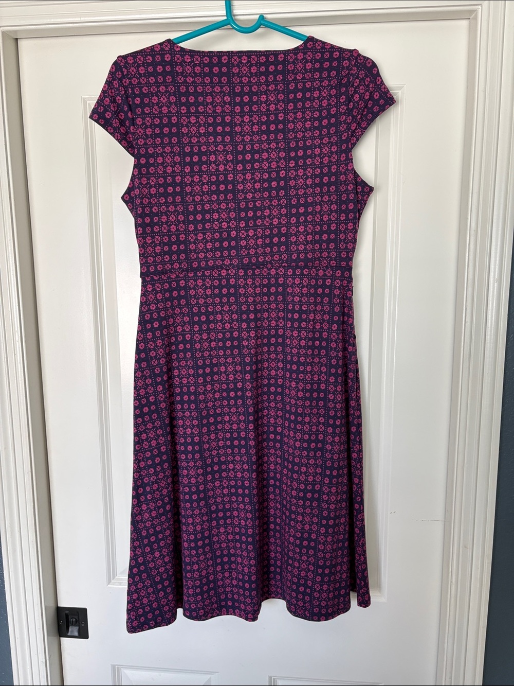 Toad & Co Rosemarie Midnight Geo Print-Midi Dress - Picture 3 of 5